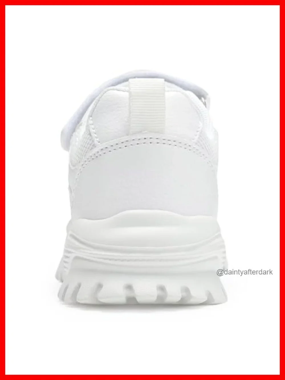 Kids Leather Lightweight Breathable Knit Athletic Running Sneakers Hook Loop
